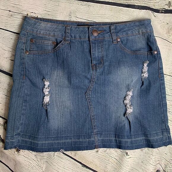 🔮 HYPE | Denim Skirt  - Picture 1 of 5